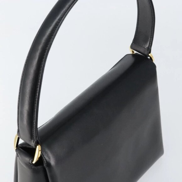 GUCCI Hand Bag Leather Black Gold 406 000 1080 Auth ep12203 - Picture 7 of 15